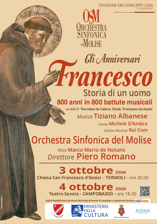 OSM Stagione Concertistica 2026 - Gli Anniversari Francesco 