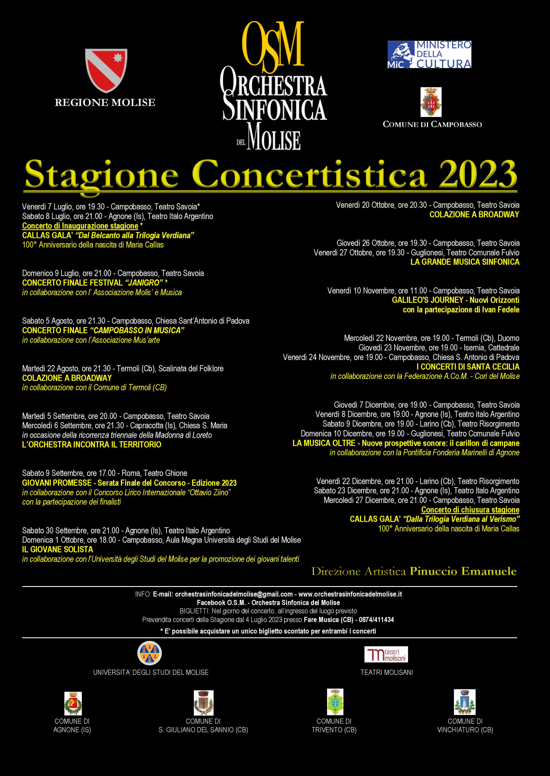 OSM Stagione Concertistica 2023